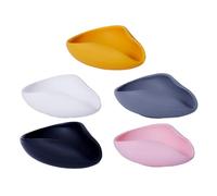 BildeeMait Plateau de pesée en silicone pour grains de café, tasse doseuse triangulaire anti-déversement avec poignée ergonomique et base antidérapante pour l'infusion de l'expresso, noir