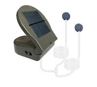 BildeeMait Pompe solaire de bassin avec batterie et chargement USB, aérateur rechargeable 2600 mAh pour aquarium, bassin extérieur