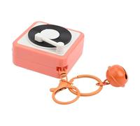 BildeeMait Porte-clés pour mini enregistreur vocal pour messages d'amour personnalisés, cadeaux de musique C enregistrement en 15 secondes, design compact en plastique, rouge/jaune/vert/bleu