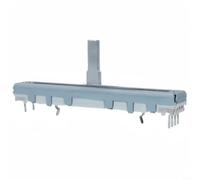 BildeeMait Potentiomètre à glissière droite 60 mm 10KB2 6 broches pour console de mixage APC40 MKII, tige poussoir de volume en métal avec poignée de 15 mm