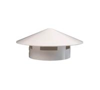 BildeeMait Pour grille de ventilation de toit ronde en PVC avec design dôme 75-160 mm, tuyaux étanches et résistants aux débris
