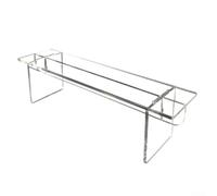BildeeMait Présentoir échelle en acrylique transparent à 3 niveaux pour poupées, cupcakes pour huiles essentielles et objets de collection, décoration de fête à la maison (1 étage)