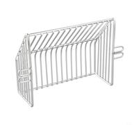 BildeeMait Siphon de sol en acier inoxydable pour gouttière de toit, protection de drainage mural et anti-blocage des feuilles avec collier de serrage réglable pour balcon et extérieur (court 15,5 x