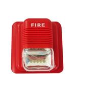 BildeeMait Sirène d'alarme filaire 12 V 24 V CC - Son et lumière - 105 dB - Buzzer haut volume avec LED clignotante stroboscopique - Signal d'incendie