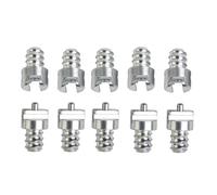 BildeeMait Sourcingmap Lot de 10 connecteurs à ressort galvanisé mâle et femelle 16 mm