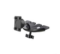 BildeeMait Support de téléphone de voiture à profil bas pour écran CarPlay, angles réglables, construction en métal ABS, facile à installer, noir