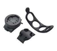 BildeeMait Support d'extension de potence de vélo pour Bryton Wahoo, rotatif à 360° pour support d'ordinateur de vélo, sangle réglable de 28 à 45 mm, noir