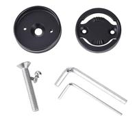 BildeeMait Support d'ordinateur de cyclisme et couvercle de cuvette pour Polar, adaptateur de fourche en aluminium de 28,6 mm, base de casque sécurisée