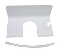 BildeeMait Support mural pour sèche-cheveux pour salle de bain C ABS Rack de rangement avec gestion des câbles, installation sans perçage, 15 x 8 x 6 cm, noir/blanc/gris