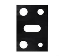 BildeeMait Tapis de protection pour cuisinière à gaz de 0,4 mm d'épaisseur, couvercle de brûleur à 5 trous, résistant à l'huile, facile à nettoyer, accessoire de joint de cuisine résistant à la