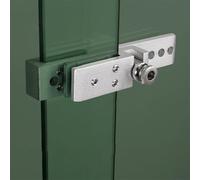 BildeeMait Verrou coulissant en alliage de zinc pour porte de douche en verre 8-12 mm, pour espaces de 12 à 22 mm, pour loquet de sécurité en acier inoxydable noir ou argent