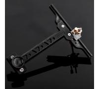 BildeeMait Viseur d'arc recourbé en forme de T, broche à vis sans fin réglable pour archers gauchers et droitiers, accessoire de cible de chasse avec vis de montage, noir