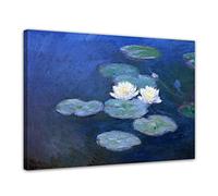 Bilderdepot24 Art Print - Vieux maîtres - Claude Monet - Nénuphars - 40x30 cm - Images sur Toile - Toile déco imprimée - Tableau Toile - Photo sur Toile