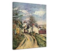 Bilderdepot24 Art Print - Vieux maîtres - Paul Cézanne - La Maison du Dr Gachet - 50x70 cm - Images sur Toile - Toile déco imprimée - Tableau Toile - Photo sur Toile