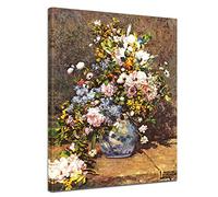 Bilderdepot24 Art Print - vieux maîtres - Pierre-Auguste Renoir - Nature morte avec grand vase de fleurs - 30x40 cm - Images sur toile - toile déco imprimée - tableau toile - photo sur toile