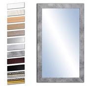 Bilderdepot24 I SUA-6071 V-XI Miroir mural en bois avec verre véritable et béton, env. 80 x 40 cm