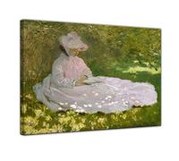 Bilderdepot24 Image de Toile - Vieux Maîtres - Claude Monet - Le Lecteur - 70x50 cm - Images sur Toile - Toile déco imprimée - Tableau Toile - Photo sur Toile