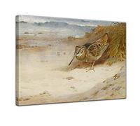 Bilderdepot24 Image sur toile | Archibald Thorburn Hungrig et sans toit en 40 x 30 cm comme décoration murale | Décoration murale pour appartement vieux maîtres | 181166-40 x 30 cm