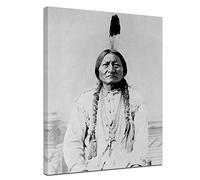 Bilderdepot24 Image sur toile - Sitting Bull - Photo sur toile - 50 x 70 cm - Décoration murale pour la maison - Célébrations et histoires du temps - 181136 - 50 x 70 cm