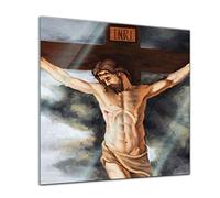 Bilderdepot24 Jésus sur la Croix, 30 cm x 30 cm