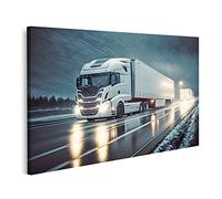 bilderfelix Tableau sur toile Camion Camion Camion Chambre d'enfant - Toile 100x57 cm