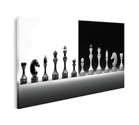 bilderfelix Tableau sur toile Jeu d'échecs complet - Toile 100x57 cm