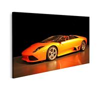bilderfelix Tableau sur toile Voiture de sport chic et chère adaptée à la chambre d'enfant Lambo - Toile 100x57 cm