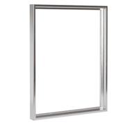 Bildershop-24 Cadre Creux Lamia pour châssis et Toiles XXL à Monter soi-même 30x60cm Argent Poli (décor)