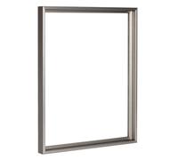 Bildershop-24 Cadre Creux Lamia pour châssis et Toiles XXL à Monter soi-même 30x90cm Acier Inoxydable (décor)