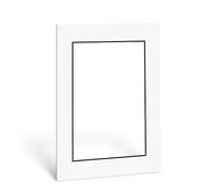 Bildershop-24 Passepartout avec noyau noir, découpe intérieure sur demande - Extérieur : 20x28cm Premium qualité Musée Couleur au choix - Découpe (taille de l'image) fabrication sur mesure