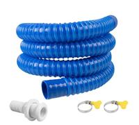 Bilge Pump Hose Kit - 1-1/8 Inch Marine Drain Hose With Clamps