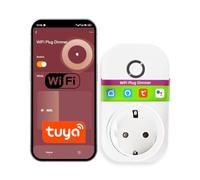 Bilihondim Prise Wi-Fi intelligente avec variateur | Contrôle vocal et application | Compatible avec Smart Life | Pas de hub nécessaire | Convient pour les ampoules LED à intensité variable existantes