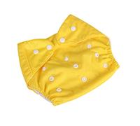 BILIKEYU Sous-vêtement d'entraînement pour nouveau-né en coton à pois - Boutons cachés - Pantalon rose ample pour garçons et filles (jaune, taille unique)