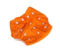 BILIKEYU Sous-vêtement d'entraînement pour nouveau-né - En coton - Boutons cachés - Coupe ample - Pour garçons et filles (orange, taille unique)