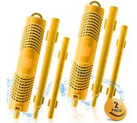 Bilinavy Lot de 2 bâtons minéraux pour Spa - pour Cartouche filtrante de Jacuzzi - Durée de Vie de 4 Mois - Jaune