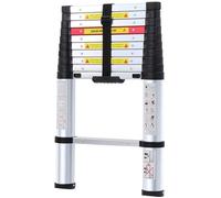 BILING Échelle Télescopique de Aluminium Portable Multifonctions Pliable Barreaux avec Protection des doigts - 3,20 m