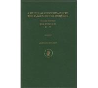 Bilingual Concordance To The Targum Of The Prophets, Volume 19 Twelve (Chet - Samekh)