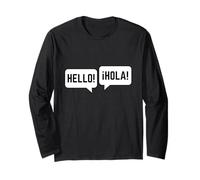 Bilingual Hello Hola Spanish/English Polyglot Multilingual Manche Longue