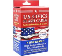 Bilingual US Citizenship Flash Card Set (128 Official Citizenship Questions - Tarjetas de Educación Cívica de los E.E.U.U.) - Updated for the 2026 exam. (English and Spanish Edition)