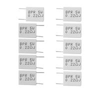 BIlinli 10 Pcs 0.22R 5 W 5% Résistance Ciment 0.22Ohm Résistance Non Inductive BPR56