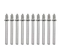 BIlinli 10 pcs Tige vis rotative poignée mandrin de meulage Polissage adapté pour la Puissance rotative