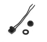 BIlinli 12V Interrupteur Bouton-Poussoir Étanche avec 4 "Conduit 1Pc De Bateau De Voiture De Moto