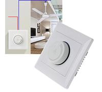 BIlinli 220V 200W Réglage de la Vitesse du Ventilateur de Plafond Commutateur de contrôle Mural Bouton Variateur