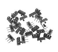 BIlinli 25Pcs / Set MSK-12D19 G2 SPDT 1P2T Interrupteur à glissière Horizontal pour Panneau de Carte à 3 Broches