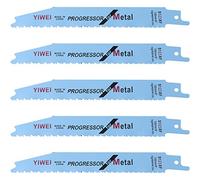 BIlinli 5 pcs 152mm 6 "Lames de scie sauteuse Progressor S123XF pour la Coupe des métaux