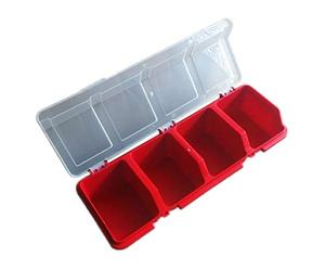 BIlinli Boîte de Rangement d'outils en Plastique avec pièces de Couvercle Boîte à Outils à vis Composants de boîtier de tri