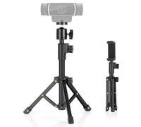 BILIONE Trépied pour Webcam C920 C922 C930e C920S C920 C615 C960 C920x, Support Extensible pour Bureau, Mini trépied léger avec Filetage 6,35 mm