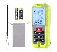 BILIPALA Télémètre Laser, 70m Mètre Laser numérique, avec écran LCD Rétroéclairé, précision ± 2 mm, Commutation d'unité M/po/pi, Mesure de la Distance, de la Surface, du Volume, de Pythagore (Rouge)