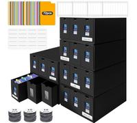 BILIPLE Boite Rangement Carte pour Plus de 10800 Cartes MTG, Deck Box Yugioh avec 72 Séparateurs et Étiquettes, Boite de Rangement Carte Magic Assemblage Libre, Card Deck Box pour Cartes TCG Sportive