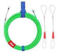 BILIPLE Tire Fils Electrique, Enfile-câble 30 m, 4 mm DiamèTre Tire Cable Électrique, Câble de Fil Électrique Tirant avec 2 Tête Flexible de Guidage, pour l'installation de Câbles